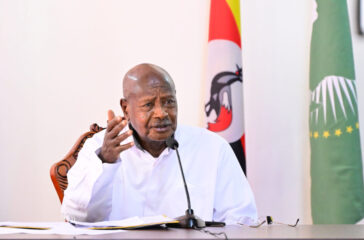 President Museveni chairing a virtual African Union (AU) Summit on the situation in Sudan. PPU Photo... (1)