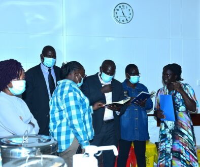 The committee members inside the Gulu hospital ICU RESIZED
