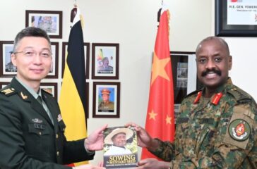 Muhoozi kenerugaba meet chaniese defence attarchee Muhoozi kenerugaba meet chaniese defence attarchee