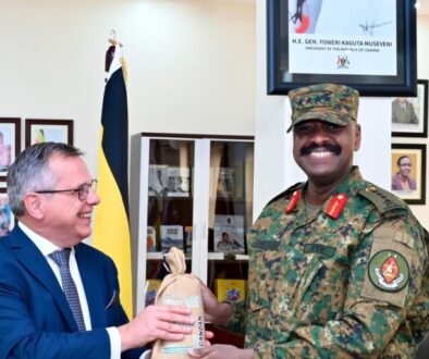 Belgium envoy with Gen Muhoozi