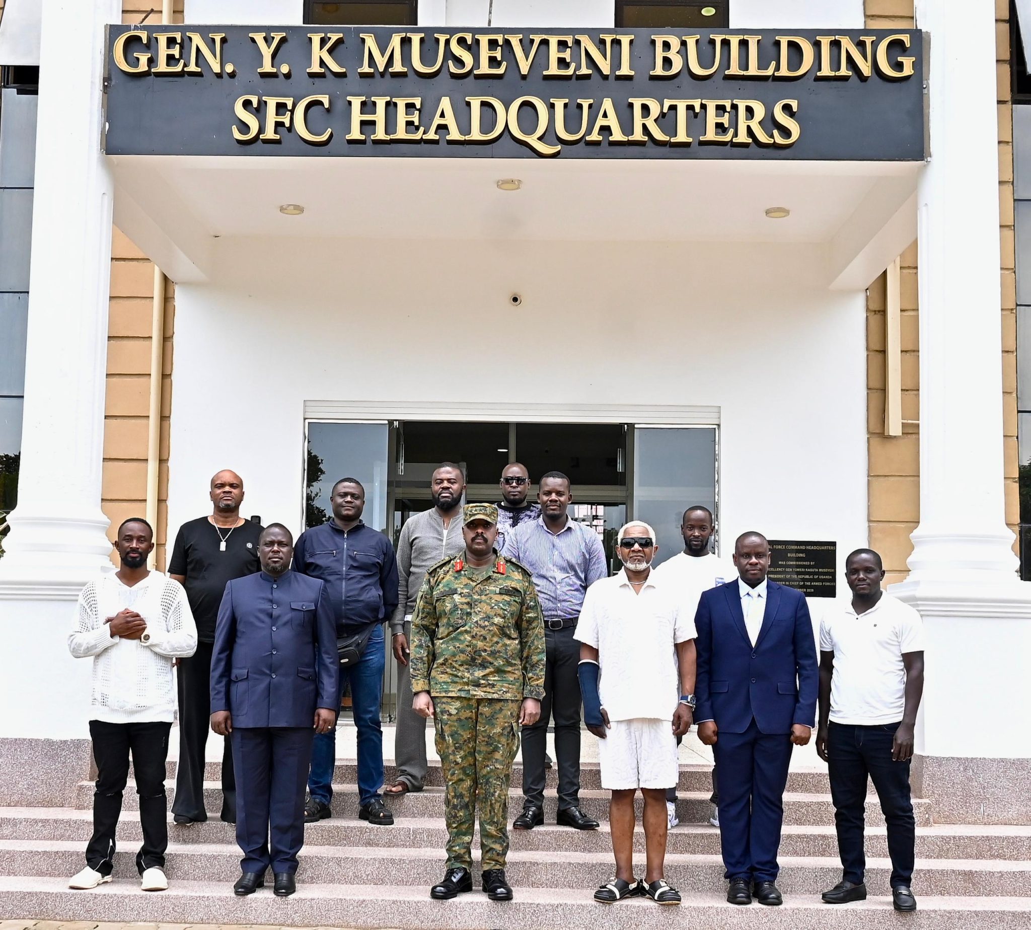 Congolese Music Star Awilo Longomba Visits Gen Kainerugaba