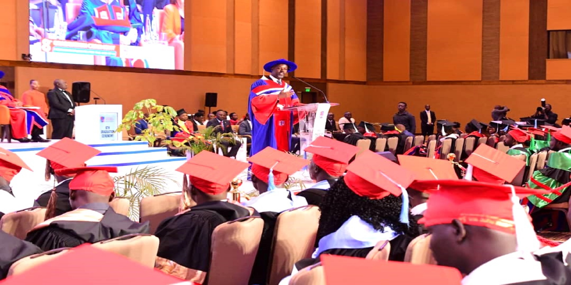 Tayebwa at Victoria University graduation