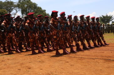 Uganda Prisons Force wardens participate in the parade. (2)