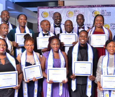 CEOs and Senior Management of various institutions during the 2024 CEO Apprenticeship Program (CAP) graduation at Four Points by Sheraton in Kampala.