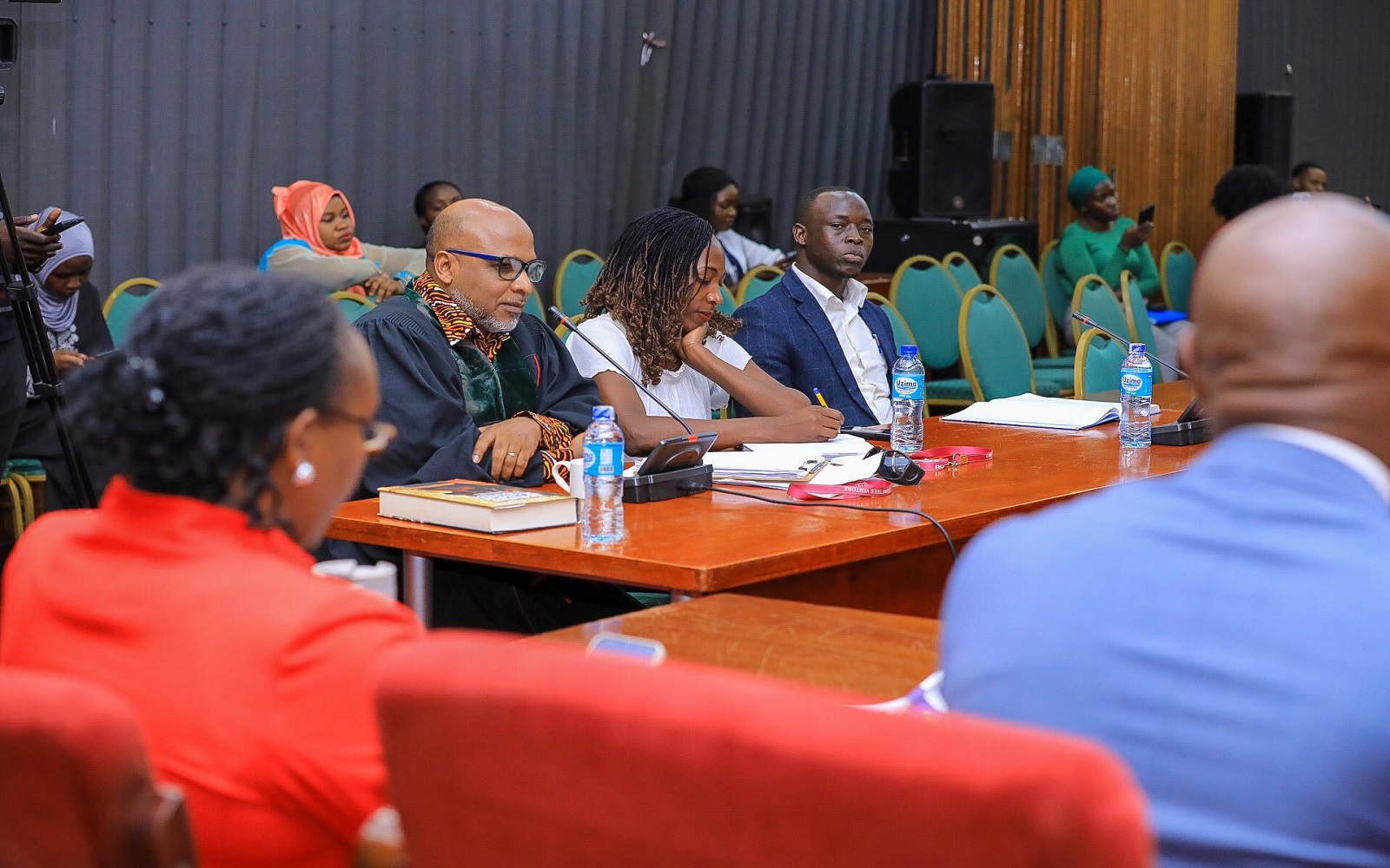 Sempa (2nd L) while presenting his views during the committee meeting