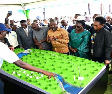 UECCC officials brief Deputy Speaker Thomas Tayebwa and Energy Minister Ruth Nankabirwa on ORIO Mini Hydro-Power Project