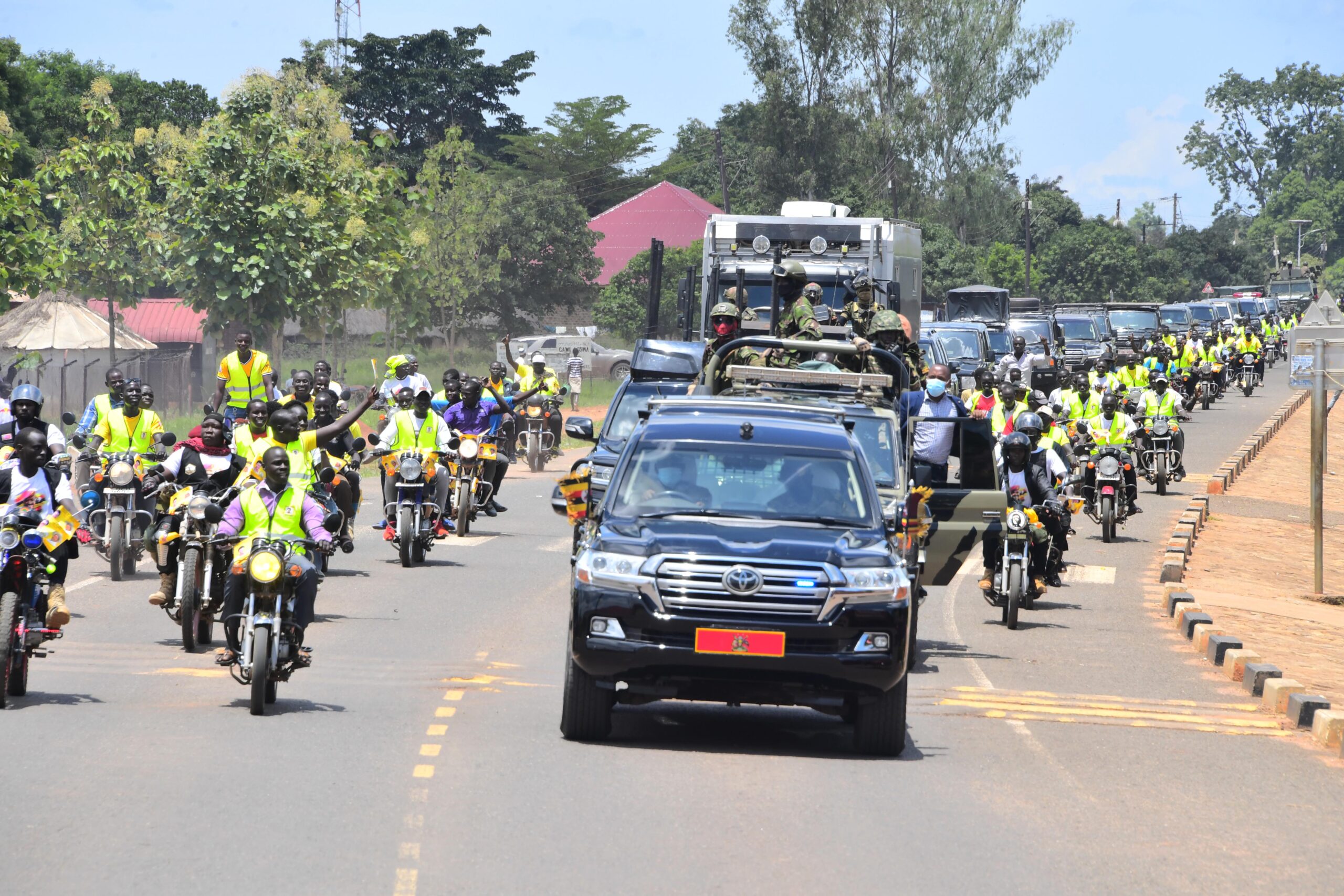 museveni convoy