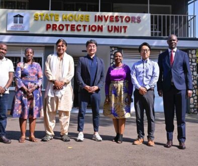 Head of the State House Investors Protection Unit, Col. Edith Nakalema () after the meeting in Nakasero July