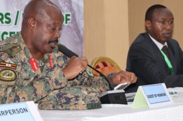 Chief-guest-Lt-Gen-Kayanja-Muhanga-addressing-EAC-chiefs-directors-heads-of-military-and-Defence-intelligence-security-at-Golf-course-hotel-Entebbe-1-870x435