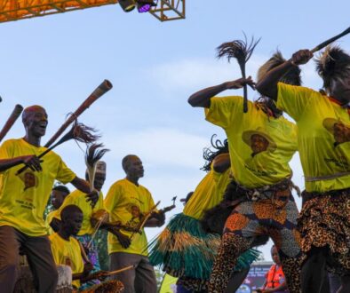 Excited Nebbi residents dance during President Yoweri Museveni campaign rally in Nebbe Saturday October 11th 2025. (PPU Photo).