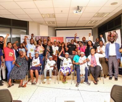 Roke Telkom staff and UCCF pose for a group photo