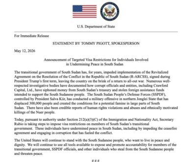 usa south sudan
