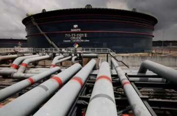 A Dangote crude oil tank