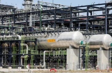 An image of the Dangote Petroleum Refinery in Nigeria.