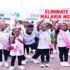 Deputy Speaker Tayebwa (in black cap) with children who took part in the walk
