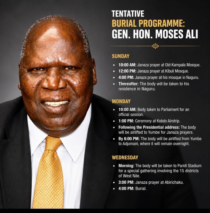 Gen Moses Ali — 1939-2026