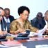 Minister Lydia Wanyoto and her Public Service Staff before committee RESIZED
