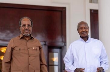 President Museveni meets Somali President, Hassan Sheikh Mohamud at State House Entebbe - 12