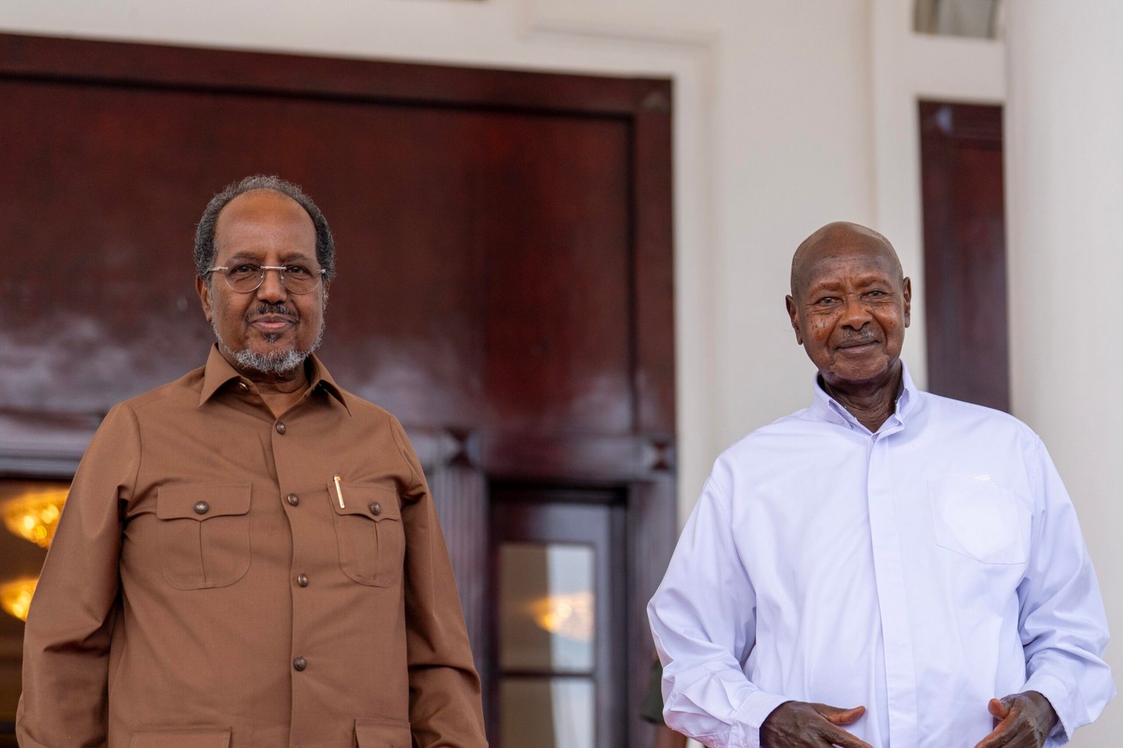 President Museveni meets Somali President, Hassan Sheikh Mohamud at State House Entebbe - 12