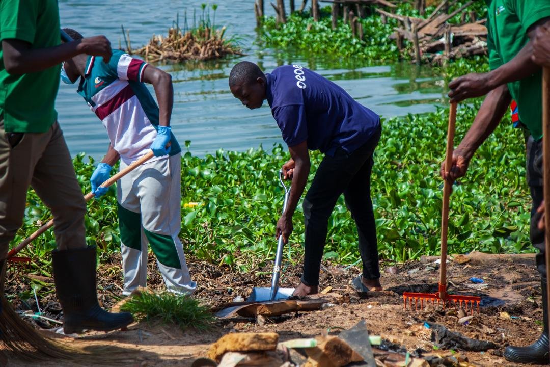 Partners clean up Luzira landing site